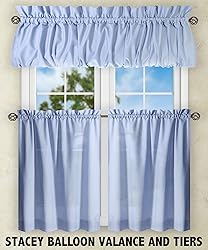 Simple Comfort Stacey 60-by-38 Inch Ruffled Swag