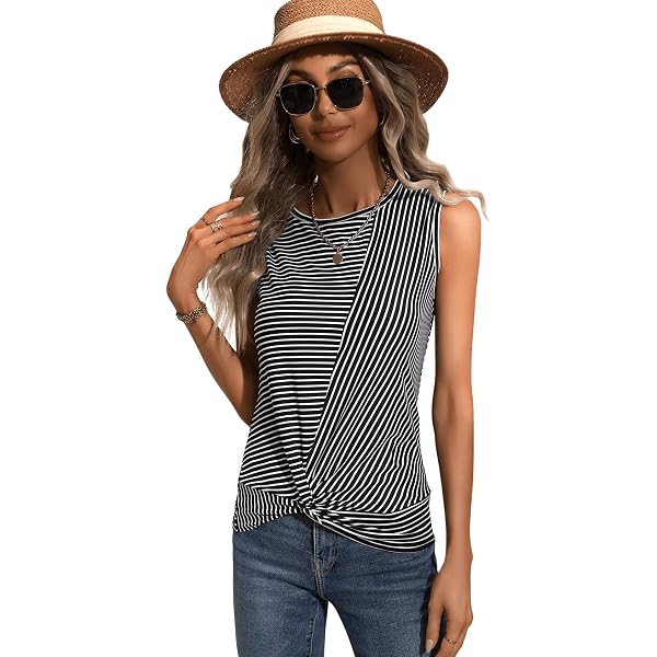 Vrtige Women's Ribbed Cut-Out Tank Top - Sleeveless Crewneck Slim Fit Shirt In Burgundy & More Colors - View #4