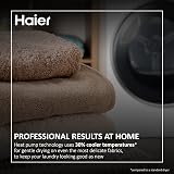 Haier HD80-A2939 Freestanding Heat Pump Tumble Dryer 8kg A++ White view 6