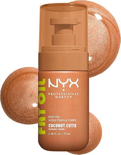NYX Fat Oil Body Oil Coconut Cutie Glowing Skin 4 Finishes 24H Hydration