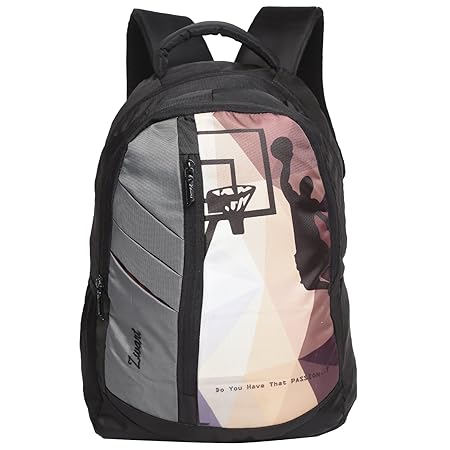 Zwart 25 Ltrs Multicolor School Backpack (KASTER-DUNK)