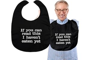 THE TASTELESS COLLECTION Adult Bibs For Men and Women - Gag Gifts For Adults Funny, Best Gifts for Elderly Man, Over the Hill Gag Gifts for Men Bibs