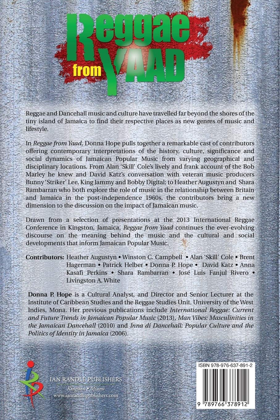 Reggae From Yaad Traditional And Emerging Themes In Jamaican Popular Music Hope Donna P 9789766378912 Amazon Com Books