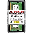 A-Tech 8GB DDR4 3200MHz PC4-25600 ECC SODIMM 1Rx8 Single Rank 1.2V 260-Pin RAM Memory Upgrade Module for Microserver, Workstation, and Networking Platforms
