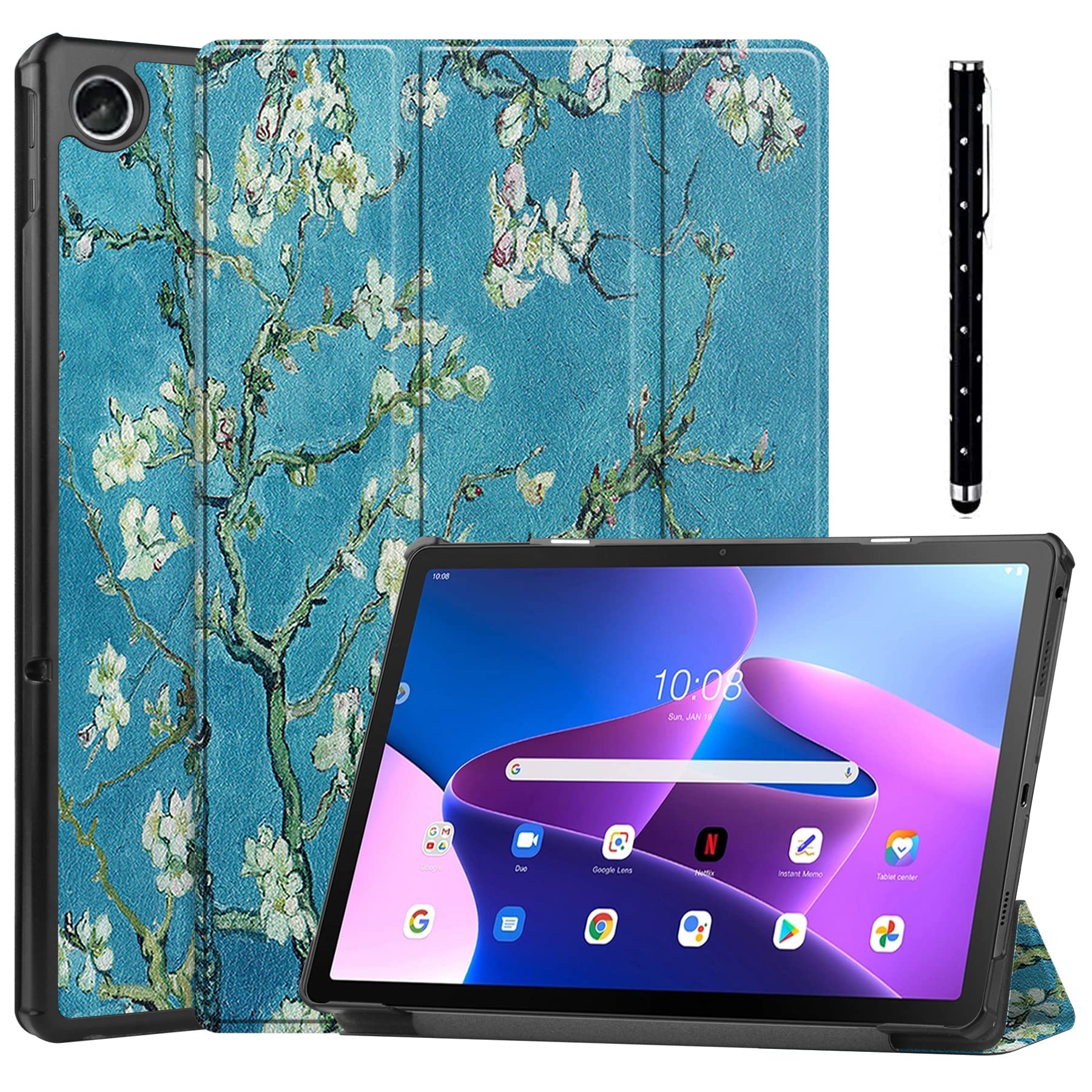 Acelive Case Cover Compatible with Lenovo Tab M10 Plus 10.6 Inch (3rd Gen) Tablet TB-125F TB-128F 2022 Release