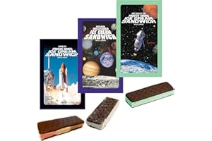 LuvyDuvy Freeze-Dried Neapolitan (Chocolate-Vanilla-Strawberry), Vanilla, Mint Chocolate Chip Ice Cream Sandwiches - 3-Pack