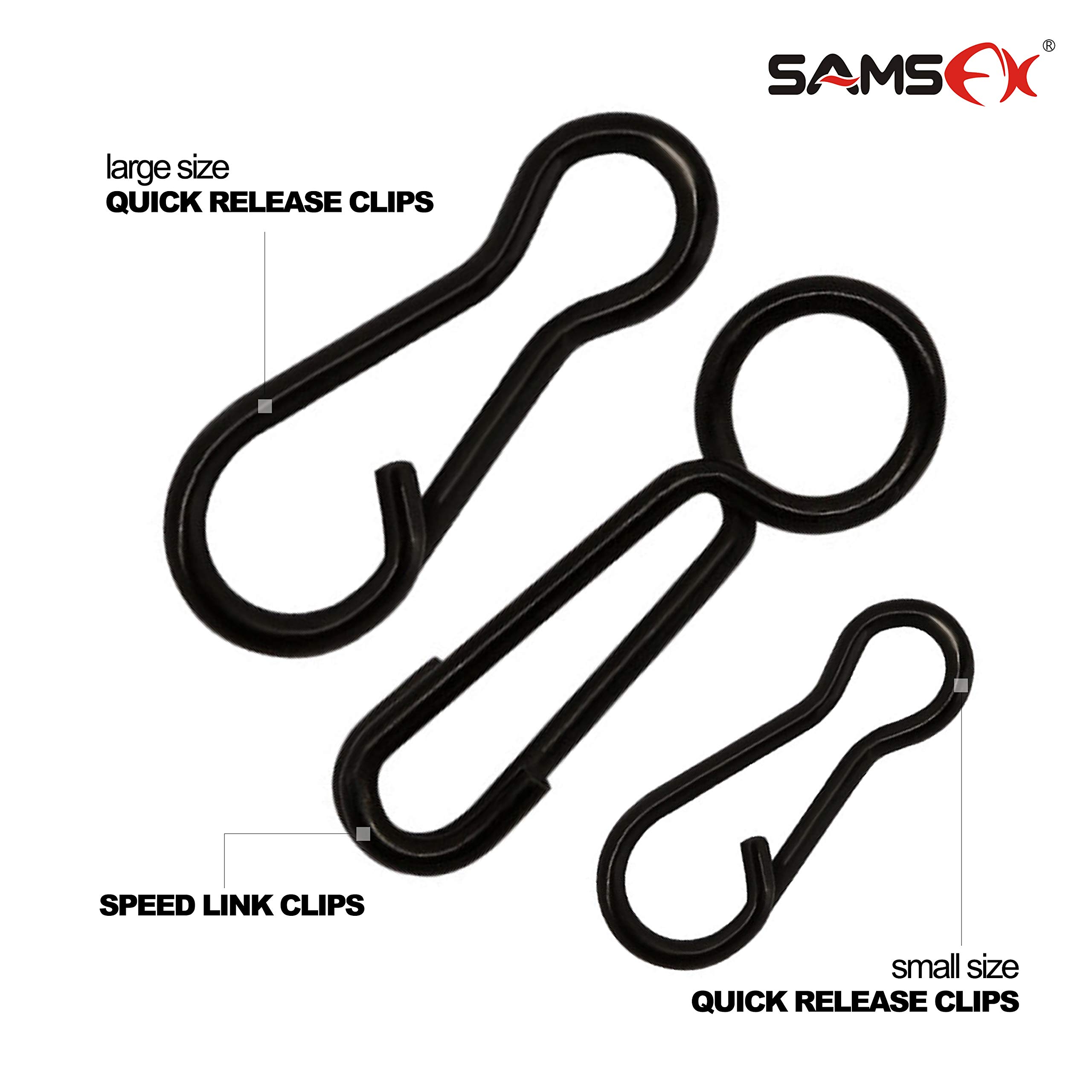 SAMSFX Quick Release Clips Carp Fishing Speed Link Clips