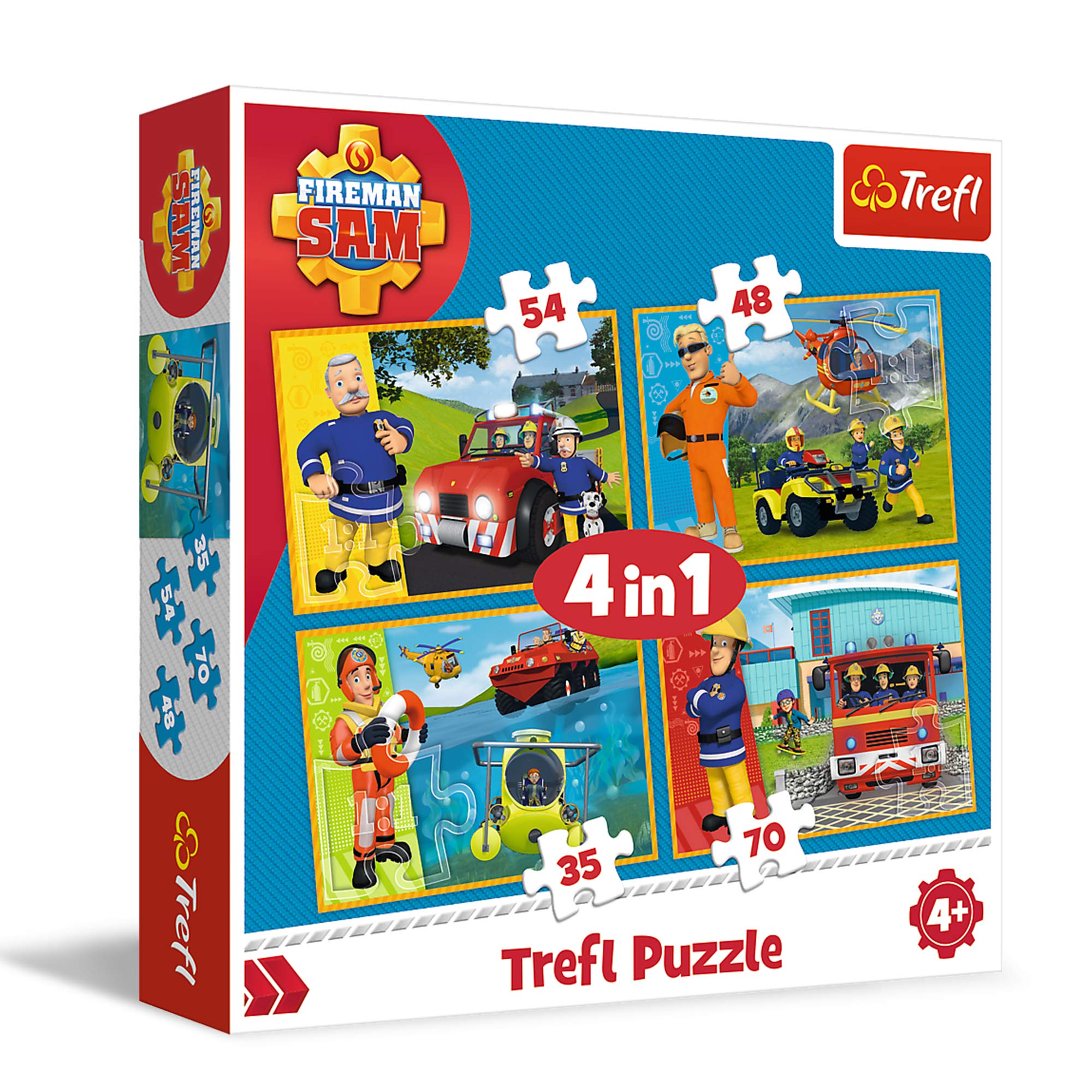 Fireman Sam to the Rescue Puzzle, 4-in-1