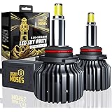 amazon com light moses h11 led headlight bulbs 360 degree super bright 6 000k sky white 12 000lm 90w premium replacement high low beam automotive
