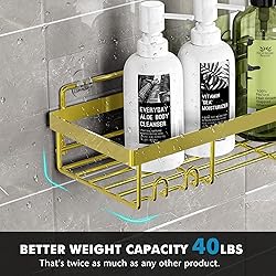 Moforoco Shower Caddy Shelf Organizer Rack, Self