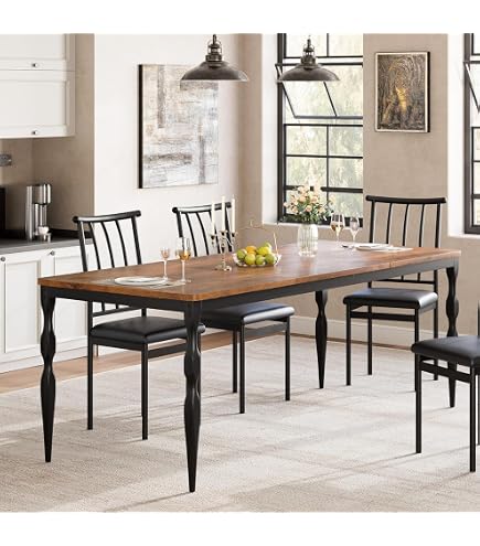 Amazon.com - BOWERY HILL Extendable Wood Dining Table, 84