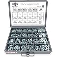 #6#8#10 Phillips Pan Head Machine Screws Bolts Flat & Split Washers & Hex Nuts Assortment Set