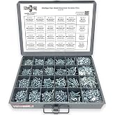#6#8#10 Phillips Pan Head Machine Screws Bolts Flat &amp; Split Washers &amp; Hex Nuts Assortment Set