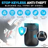Ironstripe 2 Pack Faraday Bag Royal Blue Stitching RFID Key Fob Protector view 2