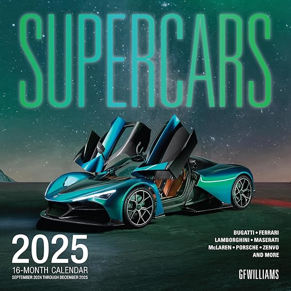 ★レア★The World Of AMG Calendar2025-EVO014 Supercars 2026: 16-Month Calendar-September 2025 through