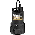 Wayne 57719-REL1 RUP160 1/6 HP Oil Free Submersible Multi-Purpose Water Pump, Black