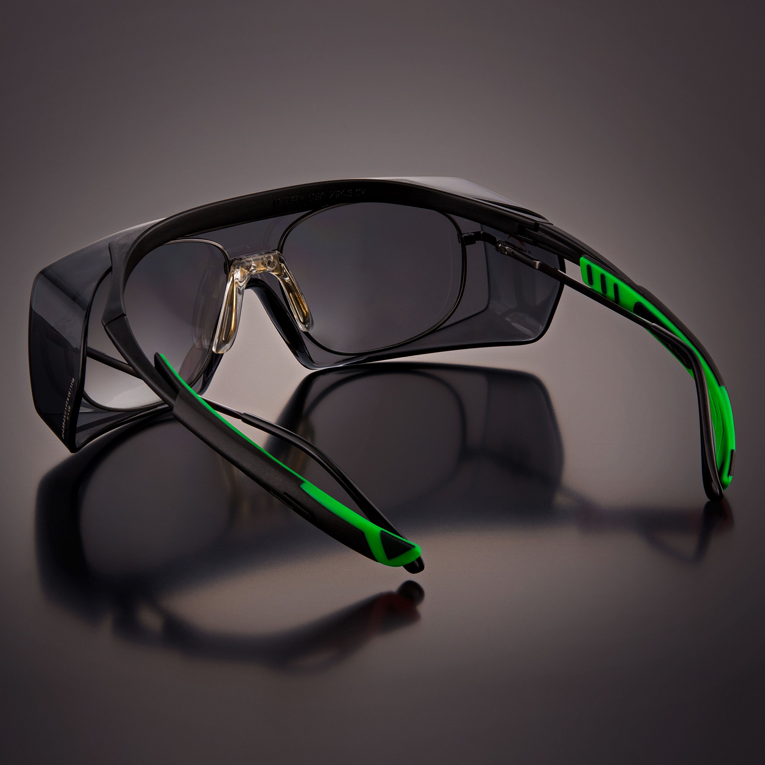NoCry Tinted OverSpec Safety Glasses with AntiScratch Wraparound