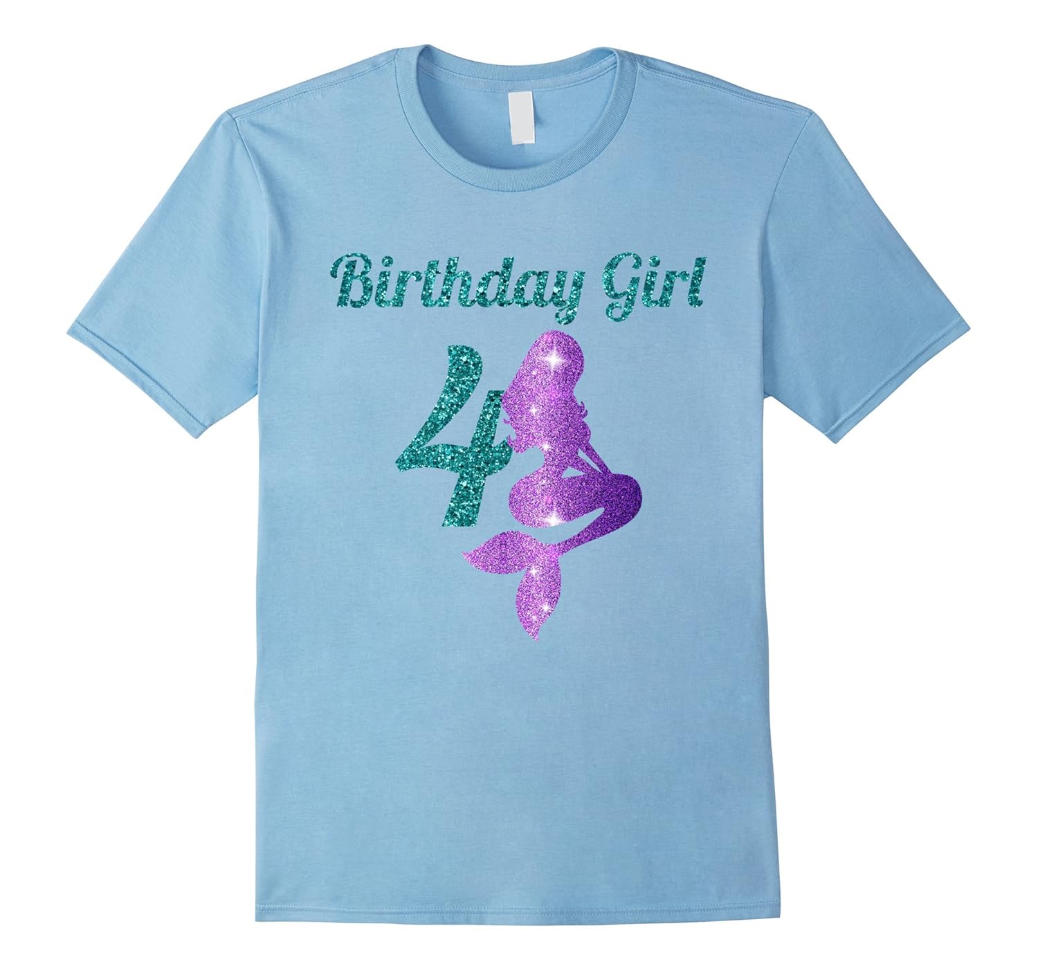 4th Birthday Girl Of Mermaid Tshirt 4 Years Old MermaidArt Artshirtee