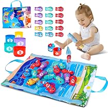 Amazon.com: Hyperzoo Montessori Toys for Toddlers 1-3, 22pcs Cloth ...