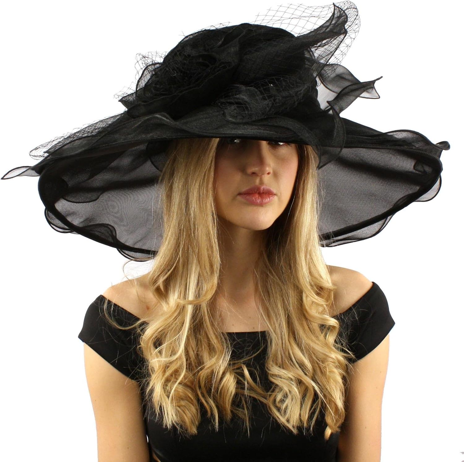 wide brim dress hat