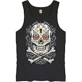 Calavera Sugar Skull Tank Top Mexican Day of The Dead Dia de Muertos Men's Top