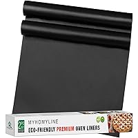 Oven Liners for Bottom of Gas Electric Oven (for bottom rack) - 2Х Large Non-stick teflon Oven Liners - Heavy Duty…