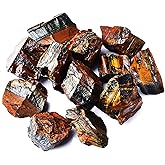 Tiger's Eye Raw Crystals,Large 1.2-2.0" Healing Crystal Natural Rough Stones for Intuition,Chakra,Meditation,Decoration,Polishing,Energy Work,Tumbling,Wire Wrapping,Crystal Healing