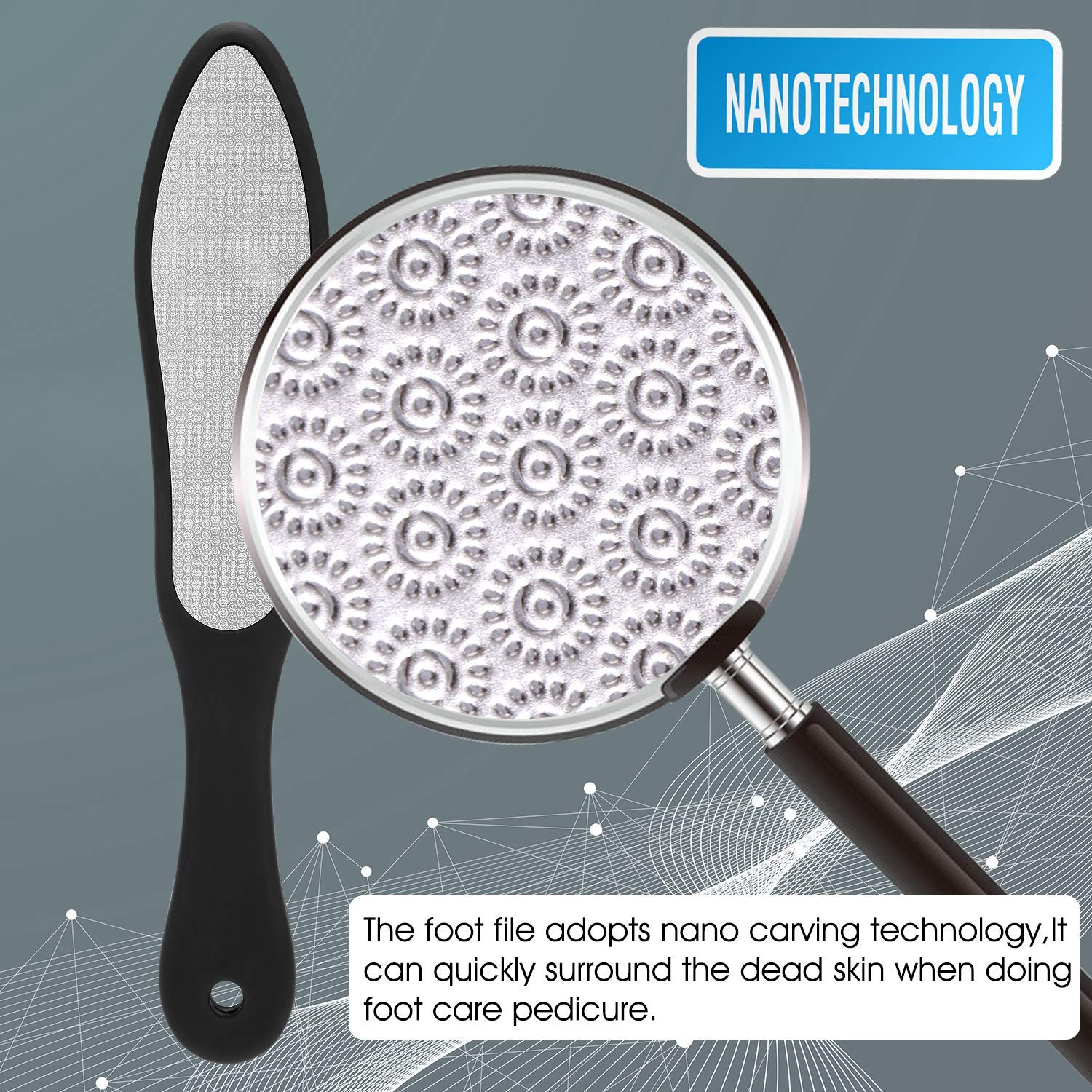 Oneleaf 2PCS Professional Pedicure Rasp Foot File Cracked Skin Corns Callus Remover for Extra Smooth and Beauty Foot : Beauty