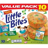 (Value Pack) Little Bites Party Cake Muffins, 10 individual packs, (1.5 oz each), Cake and Sprinkles Mini Muffins, 15 oz Multipack
