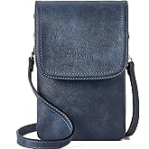 BOSTANTEN Vegan Leather Small Crossbody Bags for Women Designer Cell Phone Bag Wallet Purses Adjustable Strap