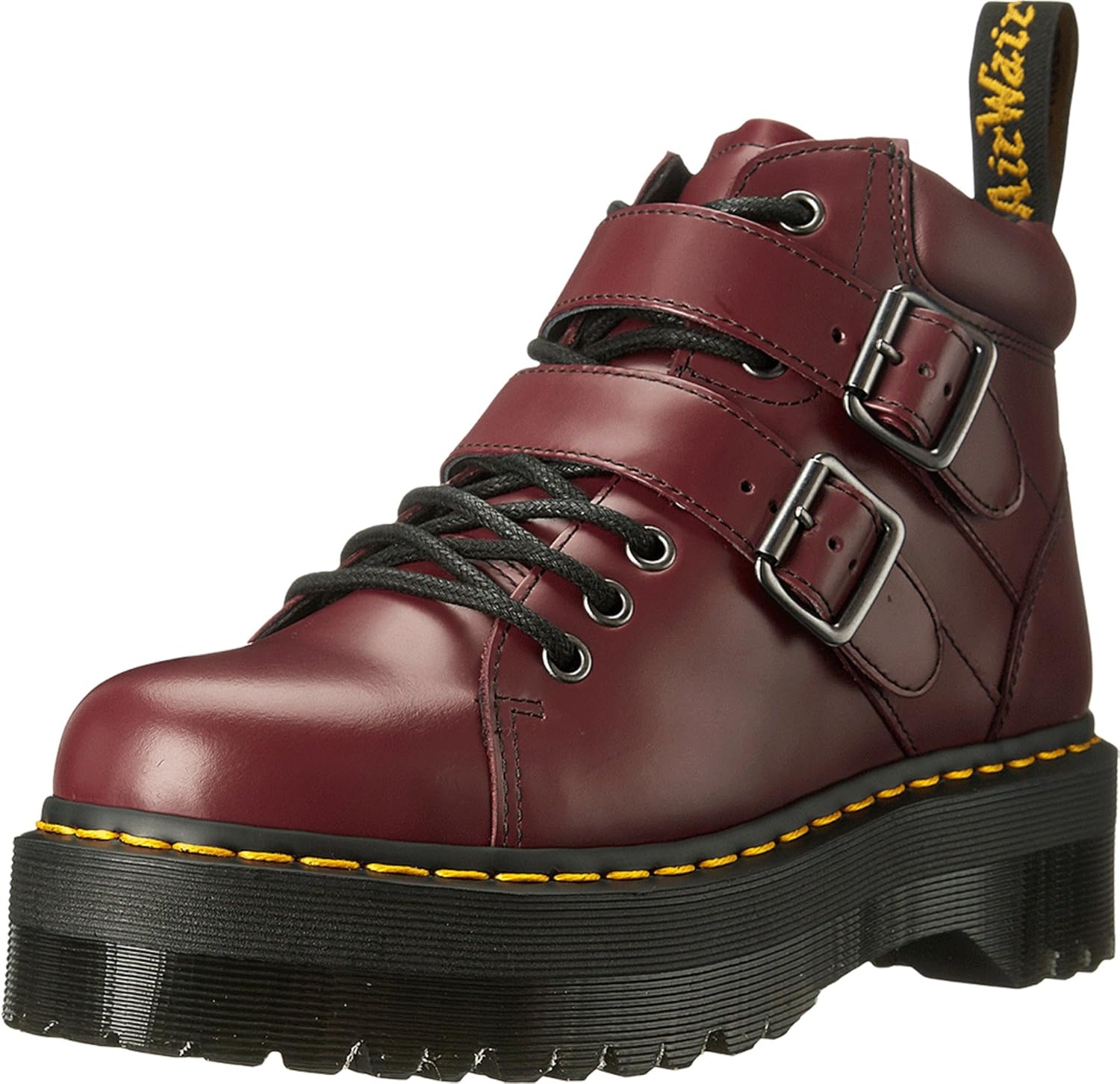 dr martens buckle boots women's