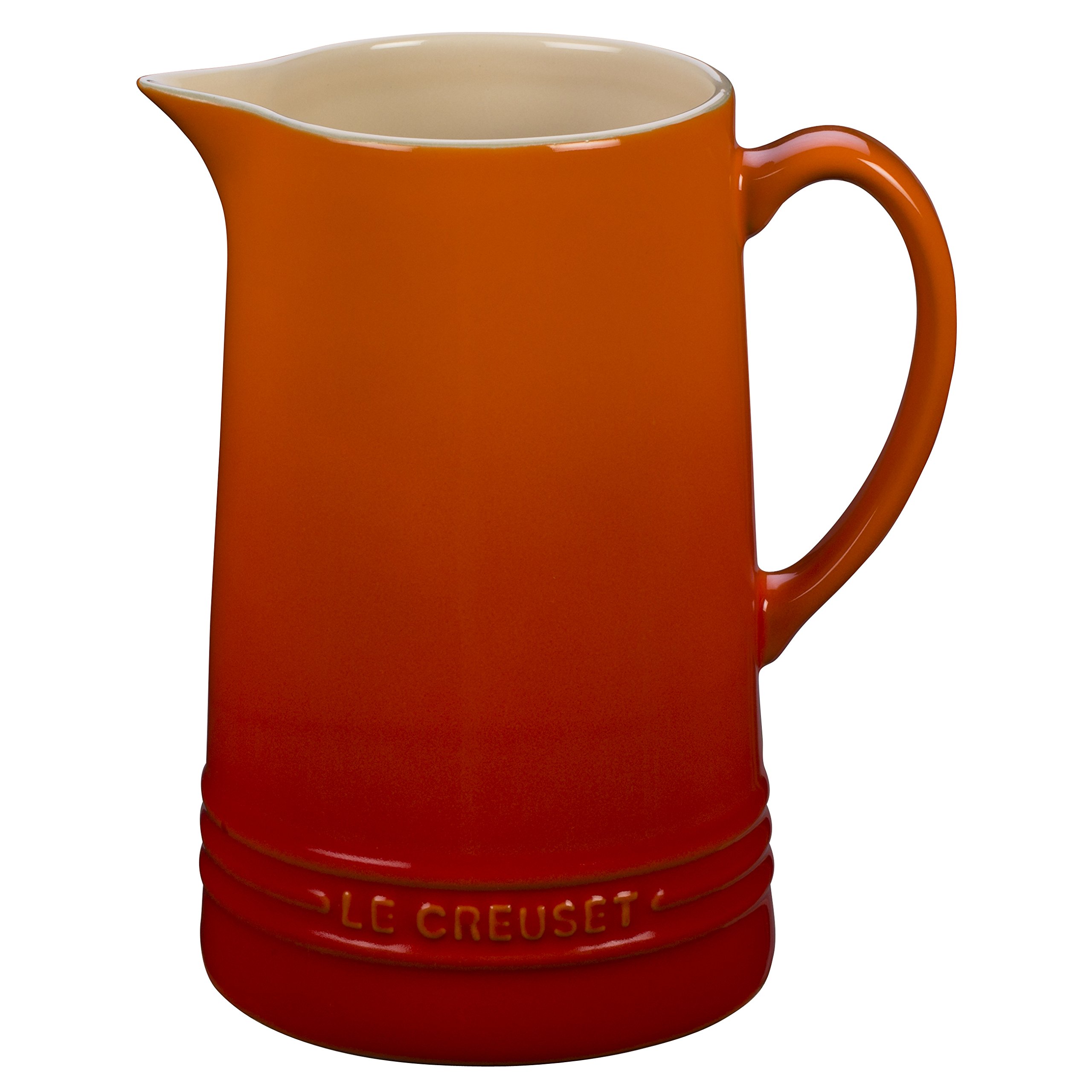 Le Creuset Stoneware Pitcher, 1.5 L, 19.8 cm tall, 12.5 cm, Volcanic, 70901150900002