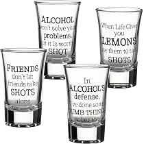 Amazon.com | MIP Set of 2 Shot Glasses 1.75oz Shot Glass Gift ...
