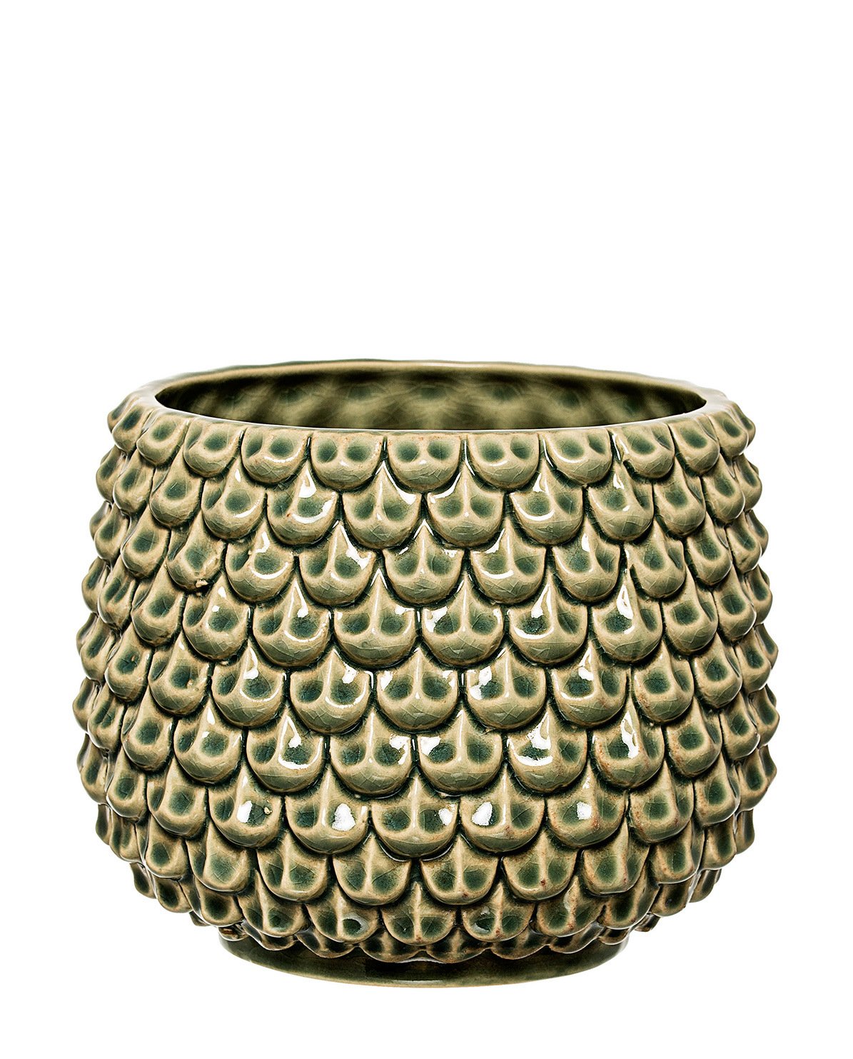 Bloomingville Flower Button, Ceramic, Green, 16,5cm