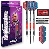 Red Dragon Peter Wright Snakebite 20g Steel Tip Darts Set with Flights & Shafts