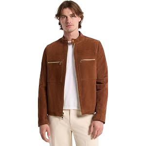 Michael Kors Men's Double Zip Racer Jacket