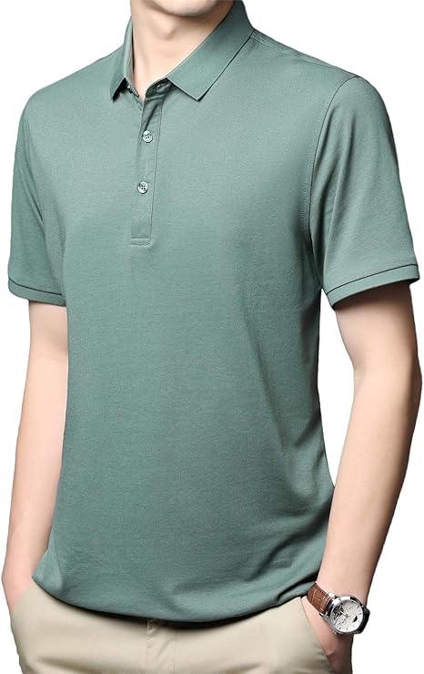 Amazon Ningmengfeng 半袖 ポロシャツ メンズ 夏 無地 折りえり ビジネス カジュアル 通勤 清涼感 ポロシャツ 通販