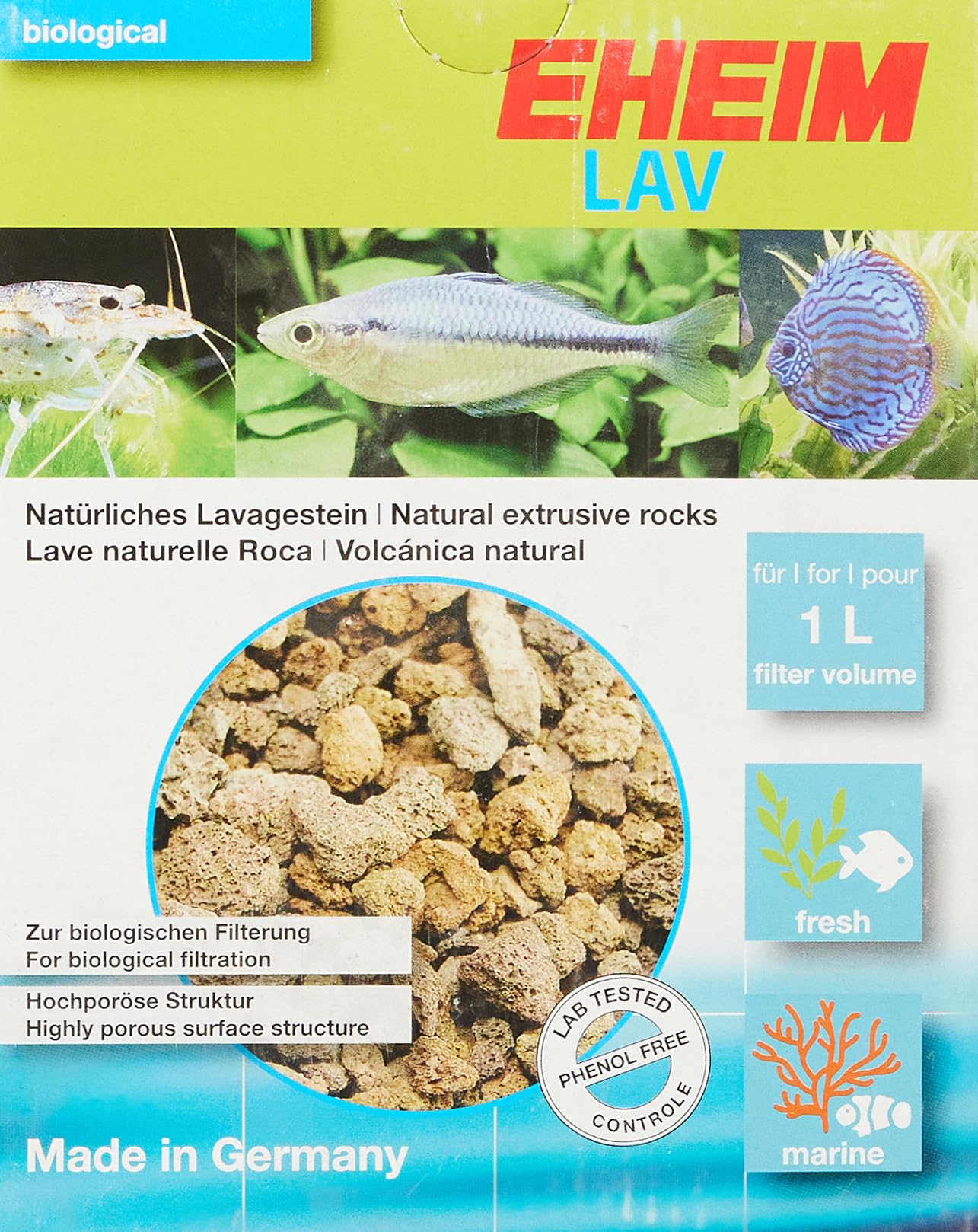 EHEIM EHFILAVA 1 LTR, 'packaging may vary'