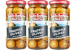Santa Barbara Olive Co. - Truffle Stuffed Green Olives, 3 Pack (3x5 oz), Imported from Spain