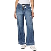 WallFlower Womens Tomboy Relaxed Cargo Denim Mid-Rise Insta Stretch Juniors Jeans