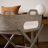 Snuz SnuzBaskit Moses Basket with Mattress and Stand Light Grey Dove view 5