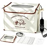 Foldable Bread Proofing Box, 70-122&deg;F PID Dough Proofer with 1-24H Timer | &plusmn;1&deg;F Precision Temperature Control, 45mm Foldable Design for Sourdough, Bread, Pizza Dough &amp; Home Baking