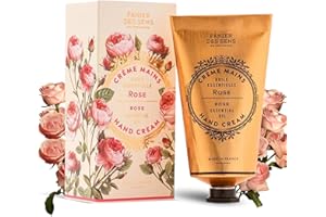 Panier des Sens - Hand Cream for Dry Cracked Hands - Rose Hand Lotion with Shea Butter & Olive Oil - Vitamin E Skin Moisturizer with 97% Natural Ingredients - Made in France, 2.5 fl oz