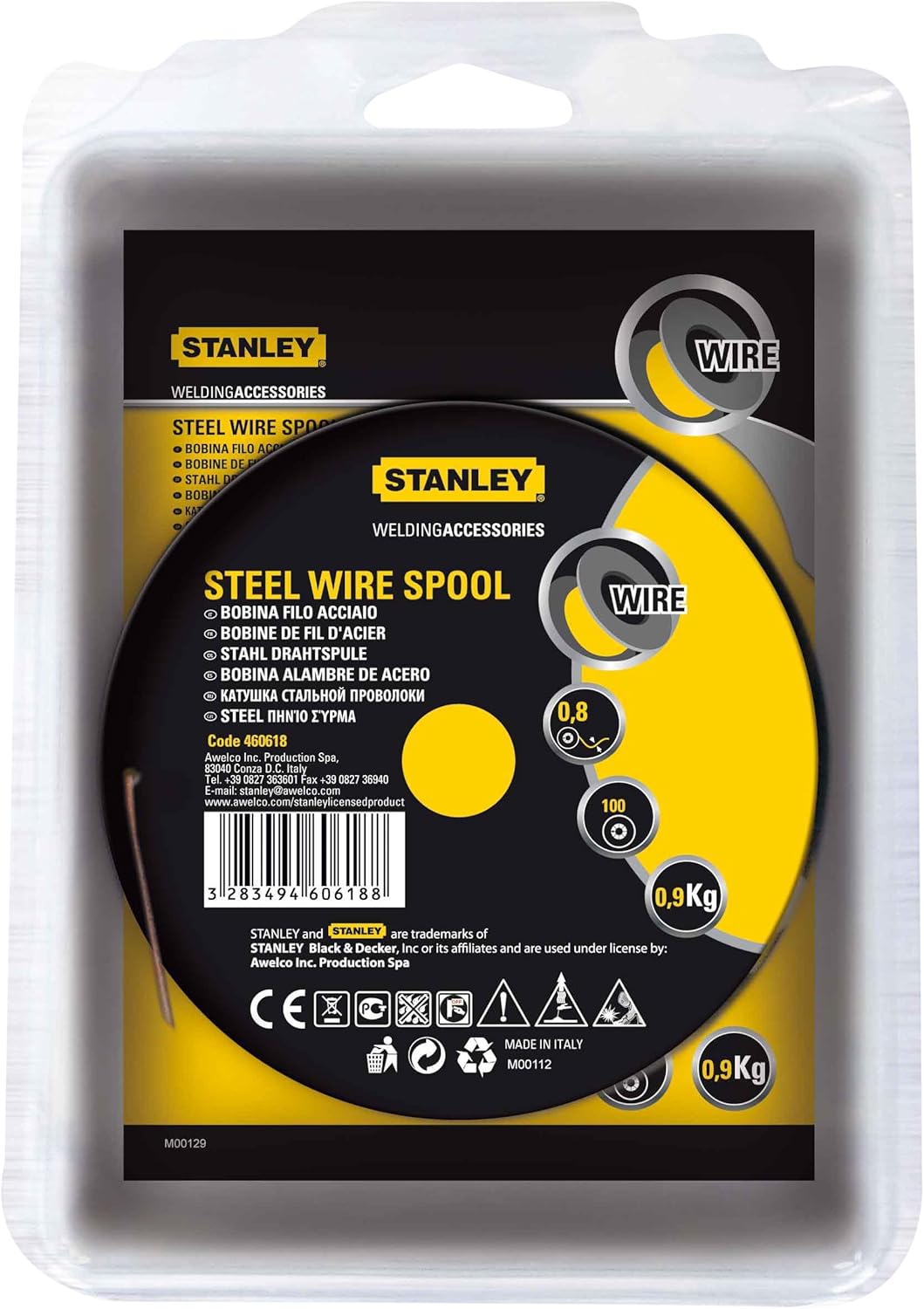 Stanley 460648 - Bobina de hilo de acero (diámetro: 0,8 mm)
