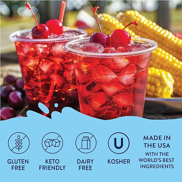 JORDAN’S SKINNY MIXES SUGAR FREE SYRUP, CHERRY FLAVOR, FRUIT FLAVORED WATER ENHANCER, DRINK MIX FOR ICED TEA, LEMONADE, DRINKS, LOW CALORIE WATER FLAVORING, DAIRY & GLUTEN FREE, KOSHER, 25.4 FL OZ