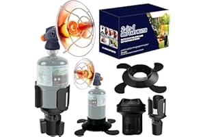 PUTTLAZR 2-in-1 6800 BTU Golf Cart Heater Propane with Storage Box, Adjustable Cup Holder & Camping Base, Compatible with EZGO, Club Car, Yamaha, and More, Golf Cart Accessories (Propane Tank Not Included)