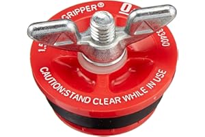 Oatey 33400 Mechanical End-of-Pipe Gripper Plug, 1-1/2 in., Red, 1 Count