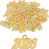 40pcs 2026 Year Charms, Durable Zinc Alloy 2026 Graduation Tassel Charm Year Pendant for Craft DIY Jewelry Making Party Decoration