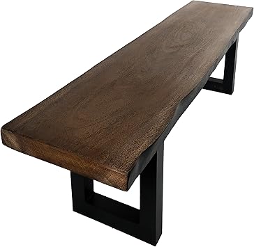 Amazon Com Jessica Indoor Fuax Live Edge Antique Teak Finish