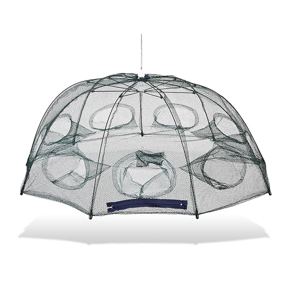 ARAPAIMA FISHING EQUIPMENT Köderfischreuse Angel Köder Netz mit Mehreren Eingängen Krebsreuse Aalreuse Fischreuse mit Pop Up 